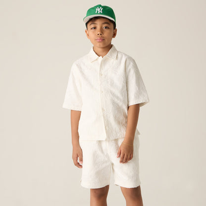 Kids Kith Kith Kids Iris Bennet Camp Shirt - Sandrift