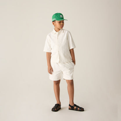 Kids Kith Kith Kids Iris Bennet Camp Shirt - Sandrift