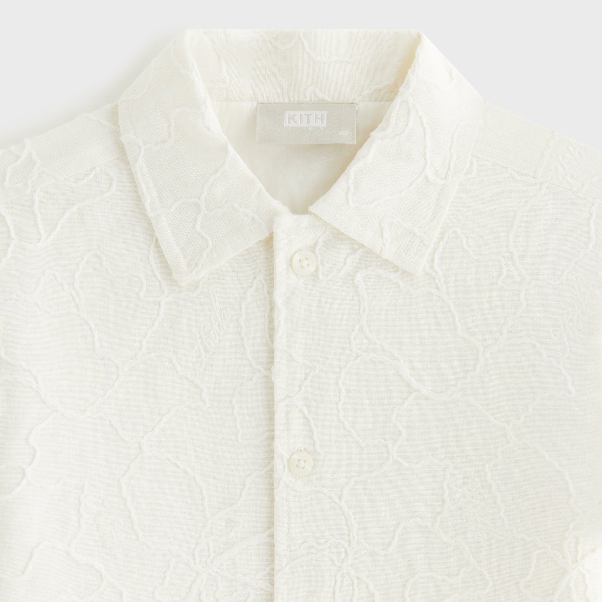 Kids Kith Kith Kids Iris Bennet Camp Shirt - Sandrift