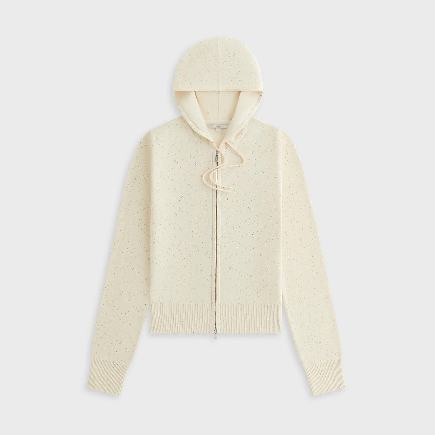 Women Kith Kith Women Faryn Sequined Hooded Zip Sweater - Sandrift