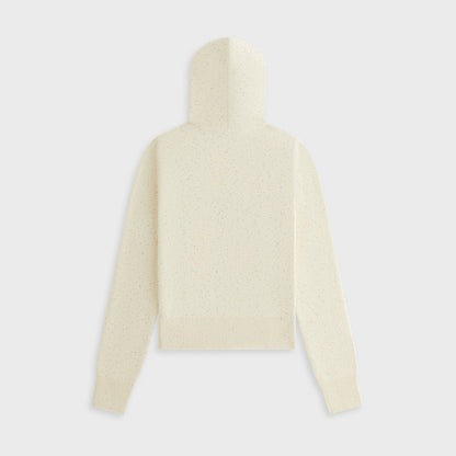 Women Kith Kith Women Faryn Sequined Hooded Zip Sweater - Sandrift