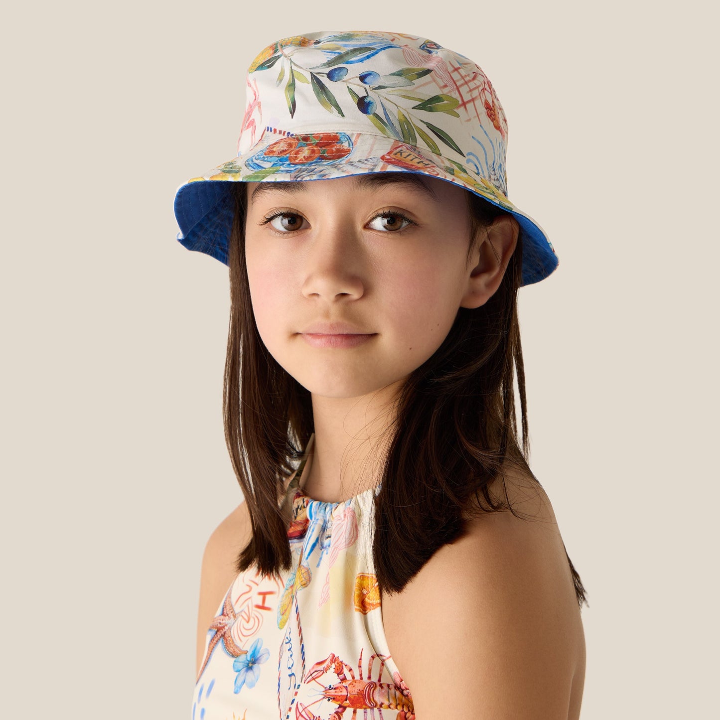 Kids Kith Kith Kids Summer Picnic Bucket Hat - Sandrift