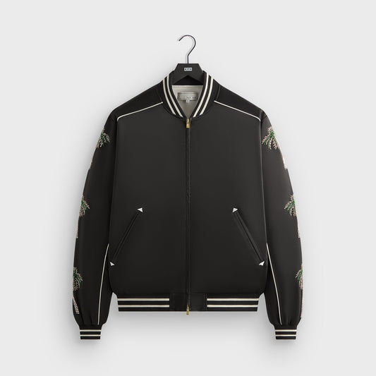 Men Kith &Kin Vance Satin Bomber Jacket - Black