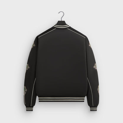 Men Kith &Kin Vance Satin Bomber Jacket - Black