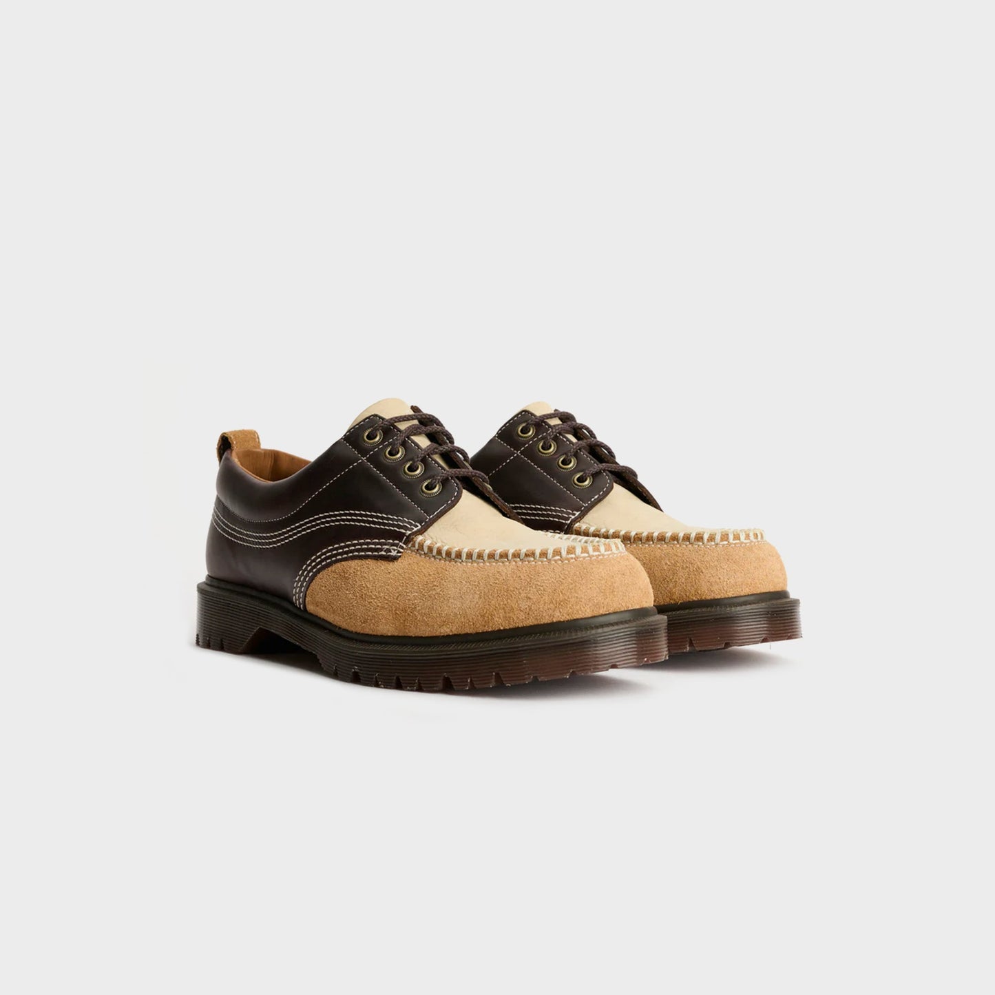 Women Kith Dr. Martens WMNS Lowell 4 Eye - Light Tan / Multi