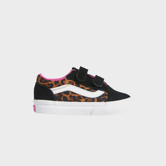 Kids Kith VANS TD Old Skool V Leopard Pop - Black / Multi