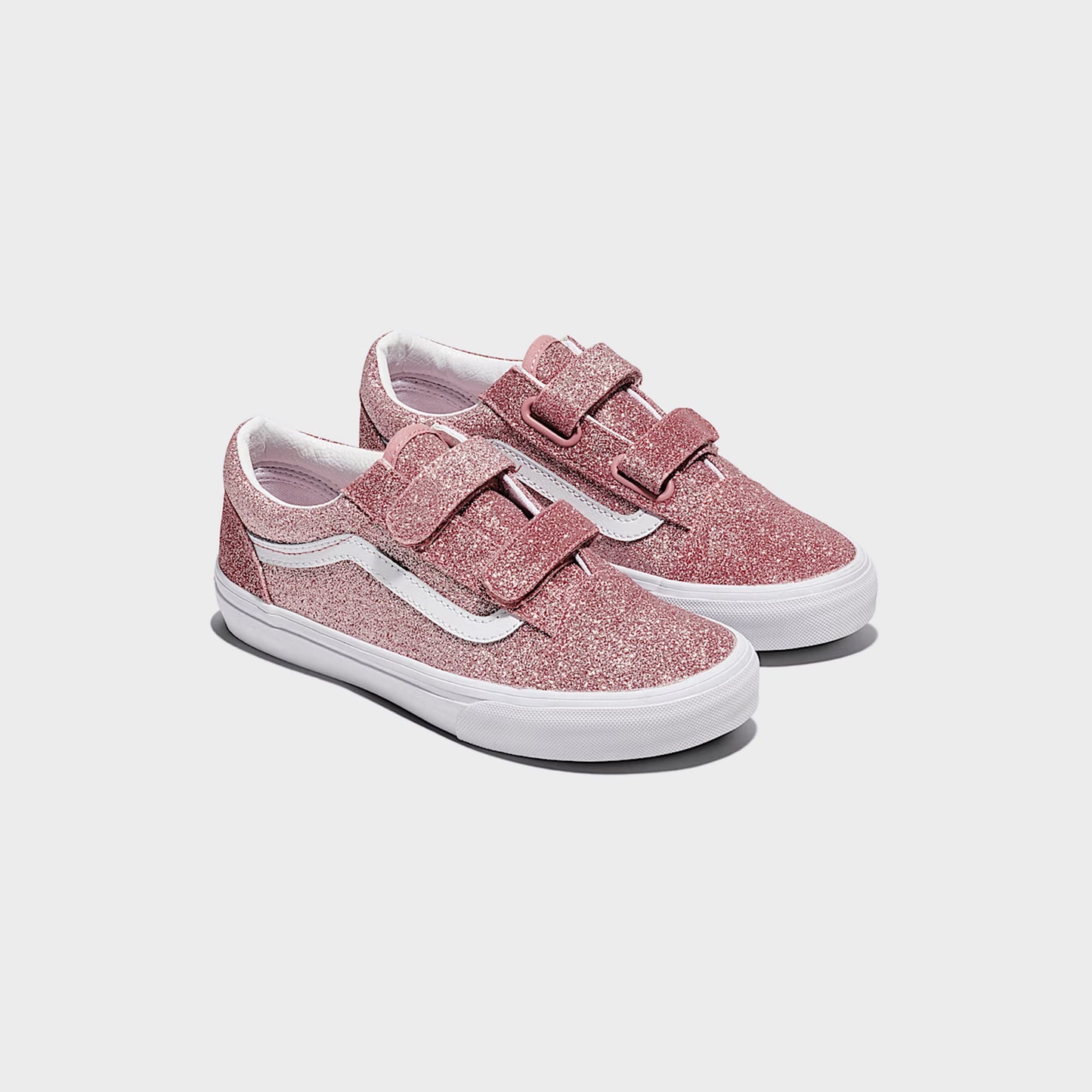 Kids Kith VANS TD Old Skool V Glitter - Rose Gold