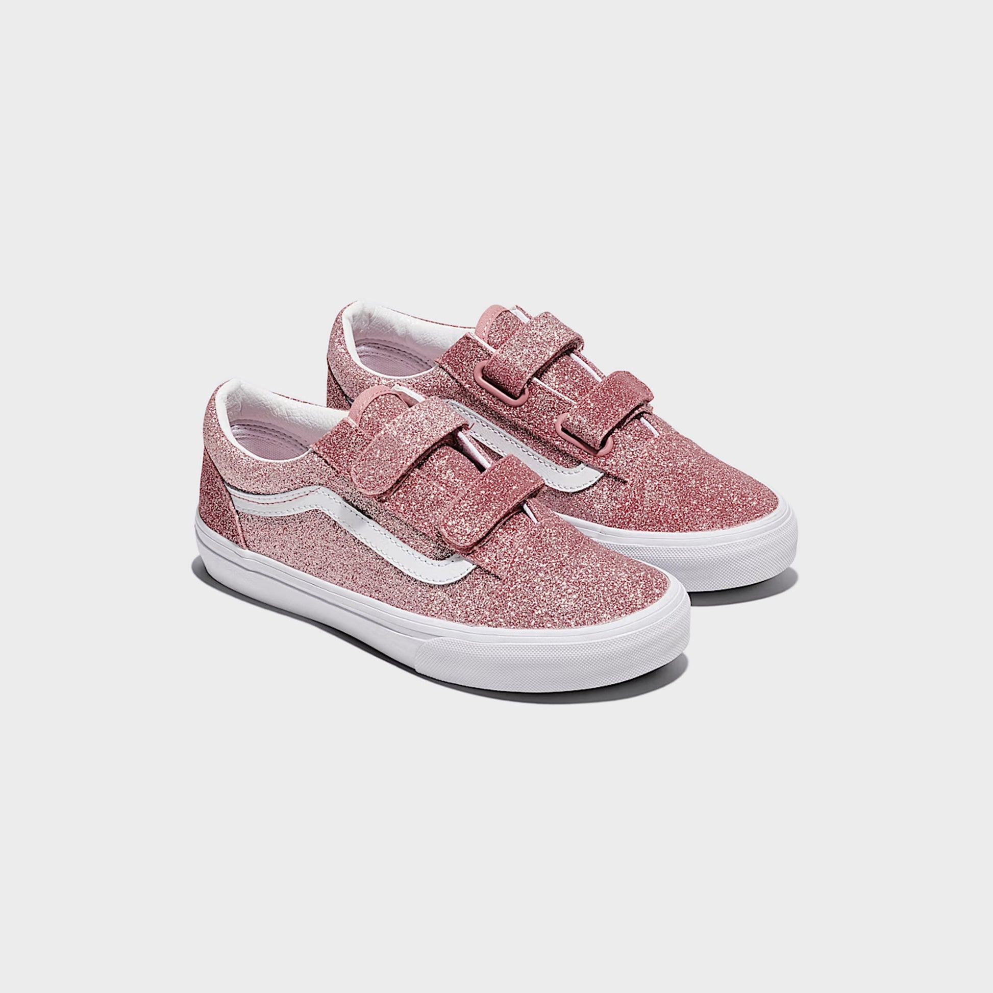 Kids Kith VANS TD Old Skool V Glitter - Rose Gold