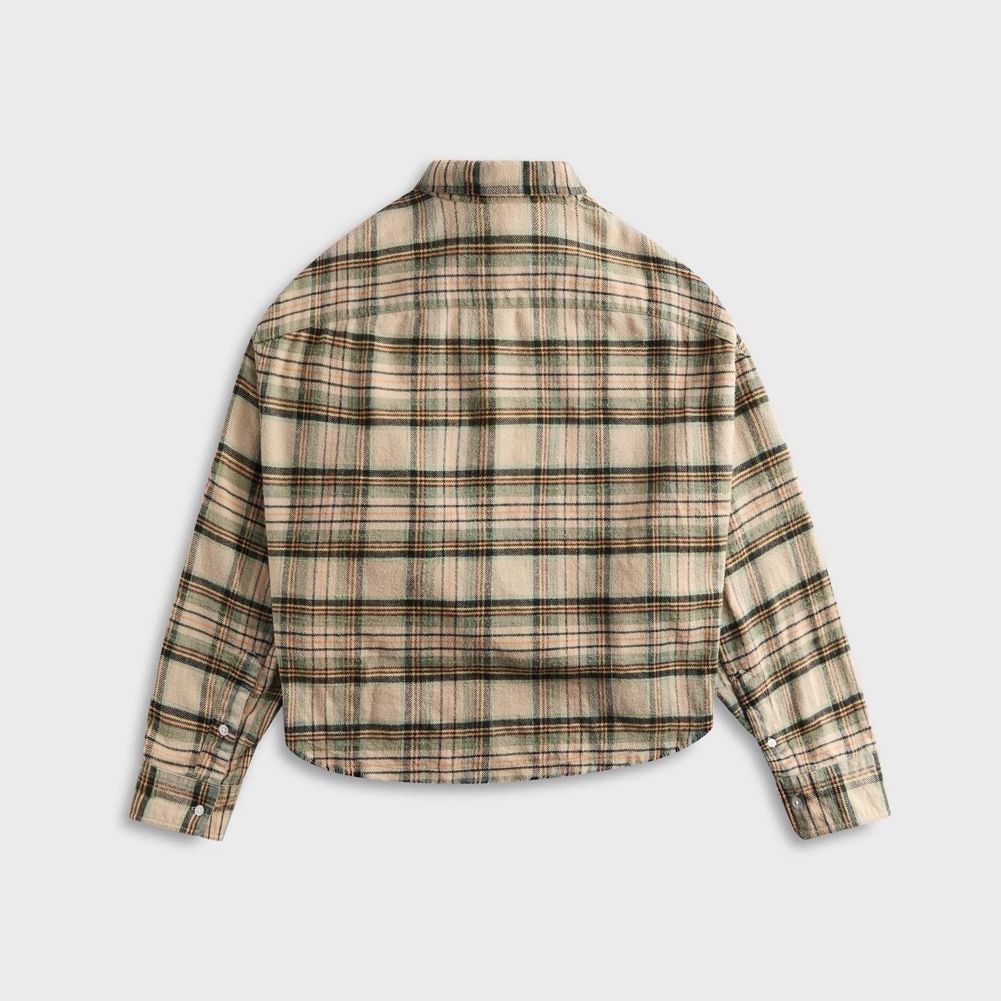 Women Kith R13 Cropped Work Shirt - Cream Plaid