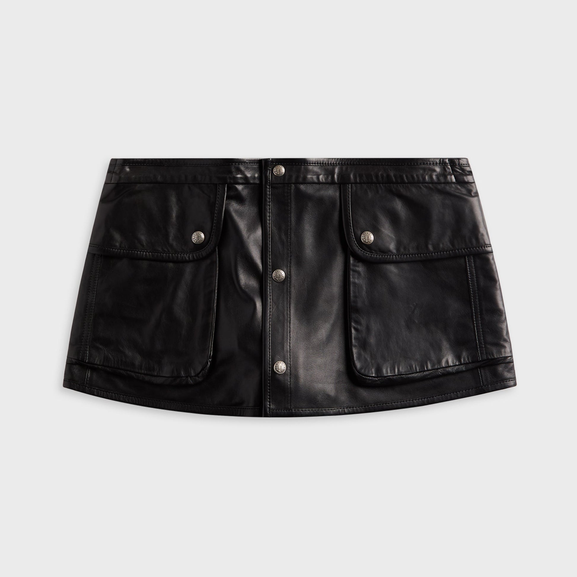 Women Kith R13 Leather Layered Skirt - Black