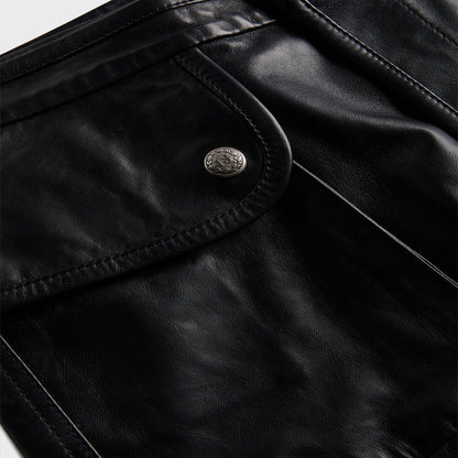 Women Kith R13 Leather Layered Skirt - Black