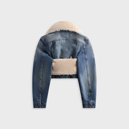 Women Kith R13 Double Collar Jacket - Leo Blue