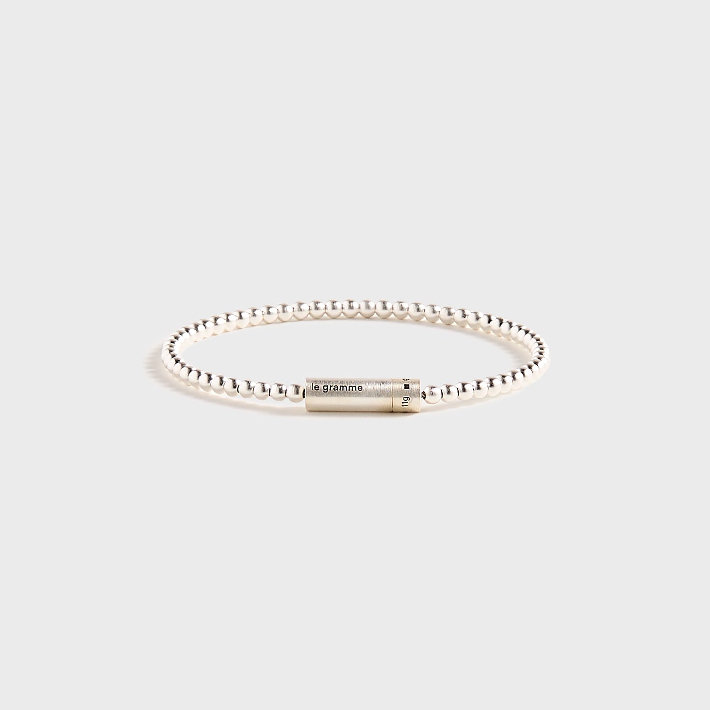 Men Kith Le Gramme 11g Bead Bracelet - Silver