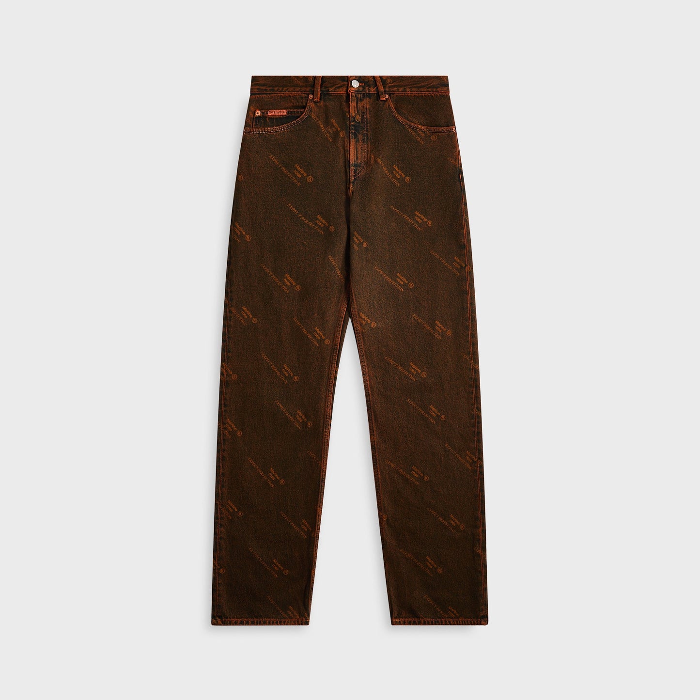 Men Kith Martine Rose Relaxed Fit Jean - Orange Laser