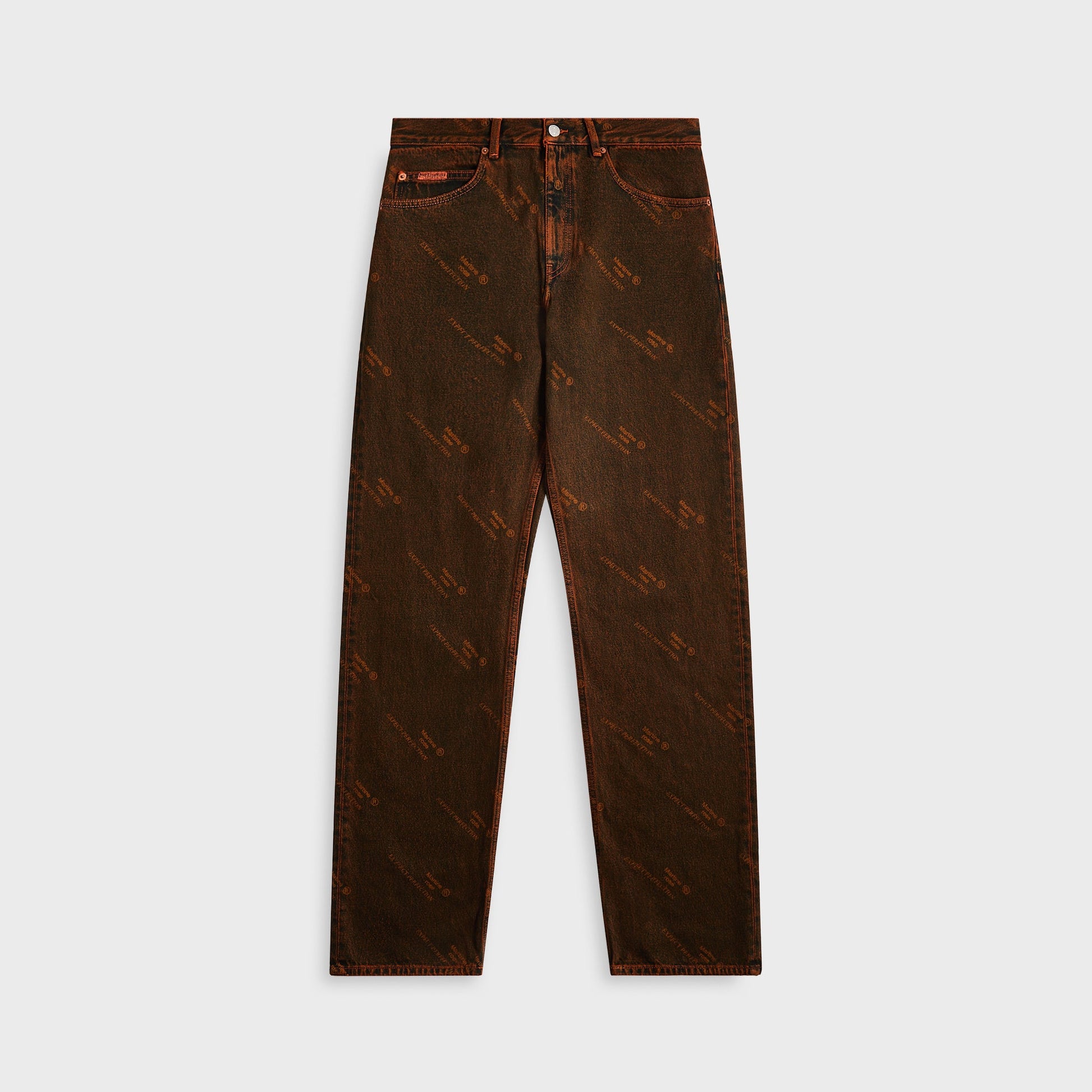 Men Kith Martine Rose Relaxed Fit Jean - Orange Laser