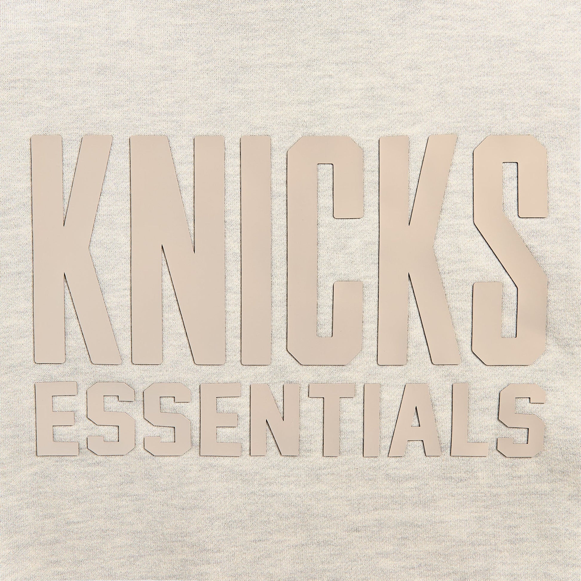 Men Kith Essentials Pull Over Hoodie Knicks Core Fleece - Light Heather / Blue