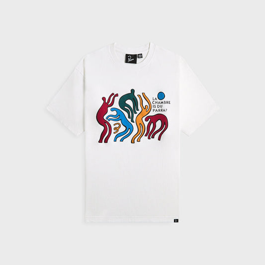 Men Kith by Parra La Chambre Nuit Tee - White