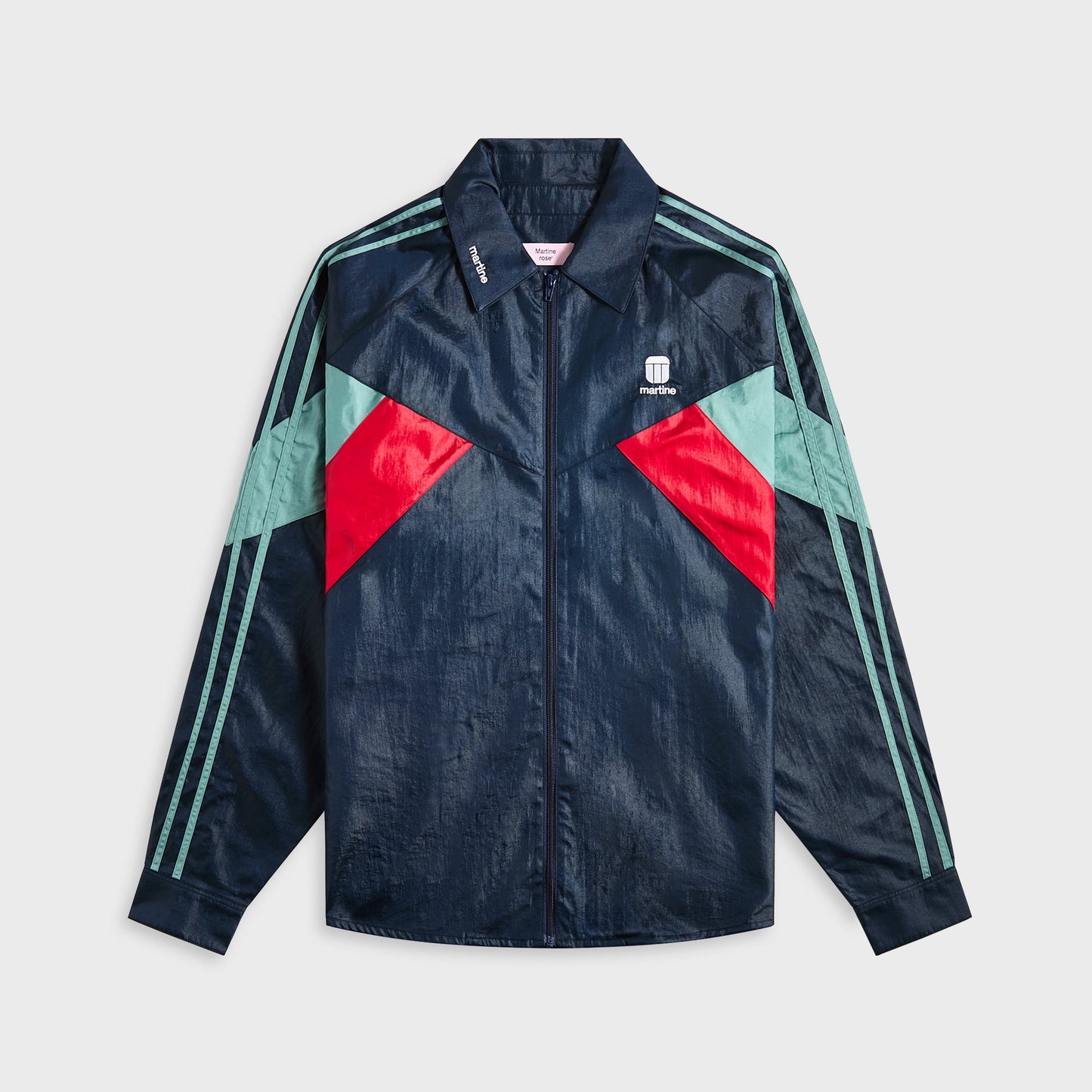 Men Kith Martine Rose Shirt Track Jacket - Blue Navy
