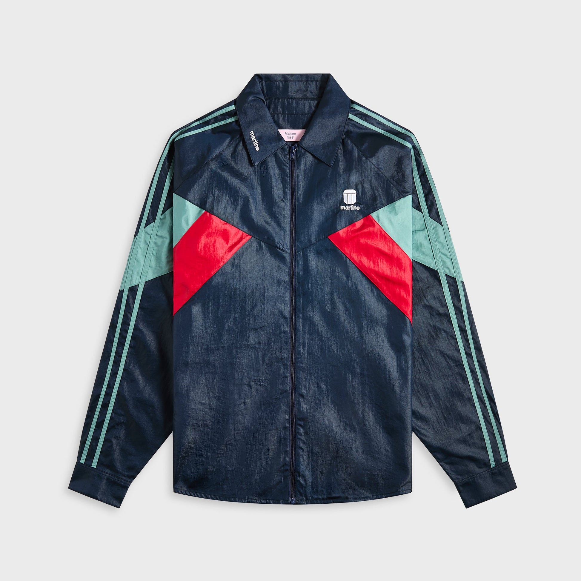 Men Kith Martine Rose Shirt Track Jacket - Blue Navy