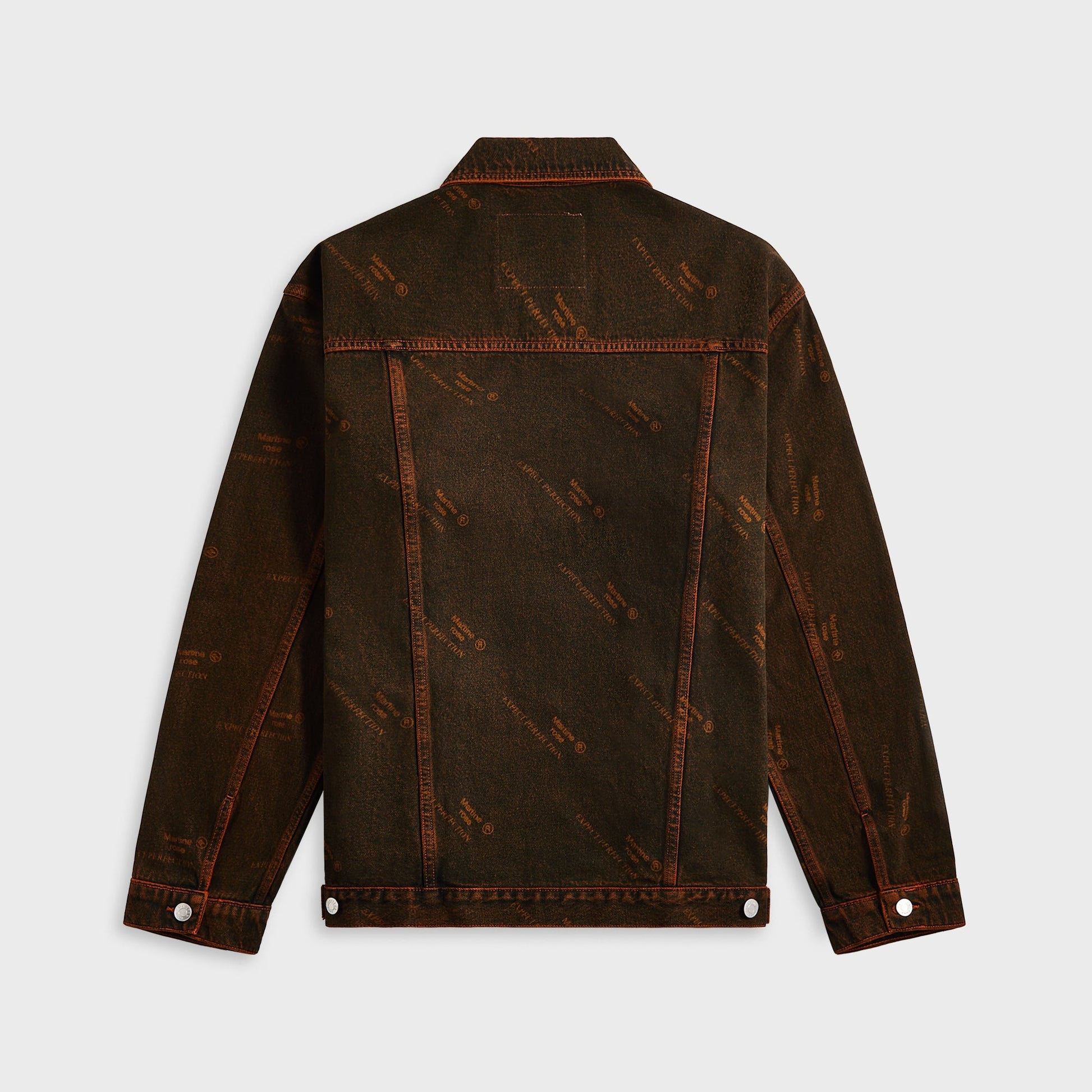 Men Kith Martine Rose Oversized Denim Jacket - Orange Laser