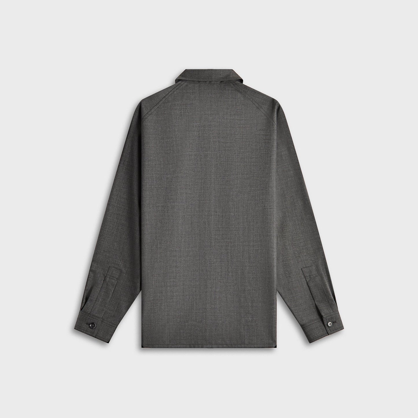 Men Kith Lemaire Light Tailored Overshirt - Grey Melange