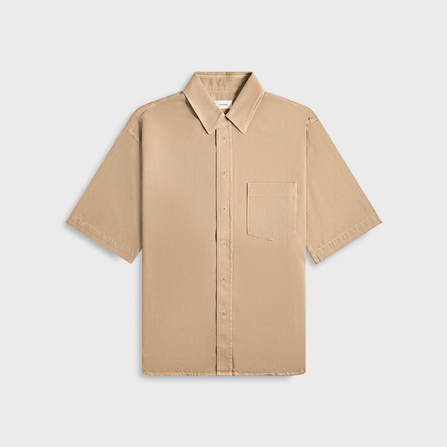 Men Kith Lemaire Short Sleeve Denim Shirt - Natural Beige