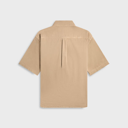 Men Kith Lemaire Short Sleeve Denim Shirt - Natural Beige