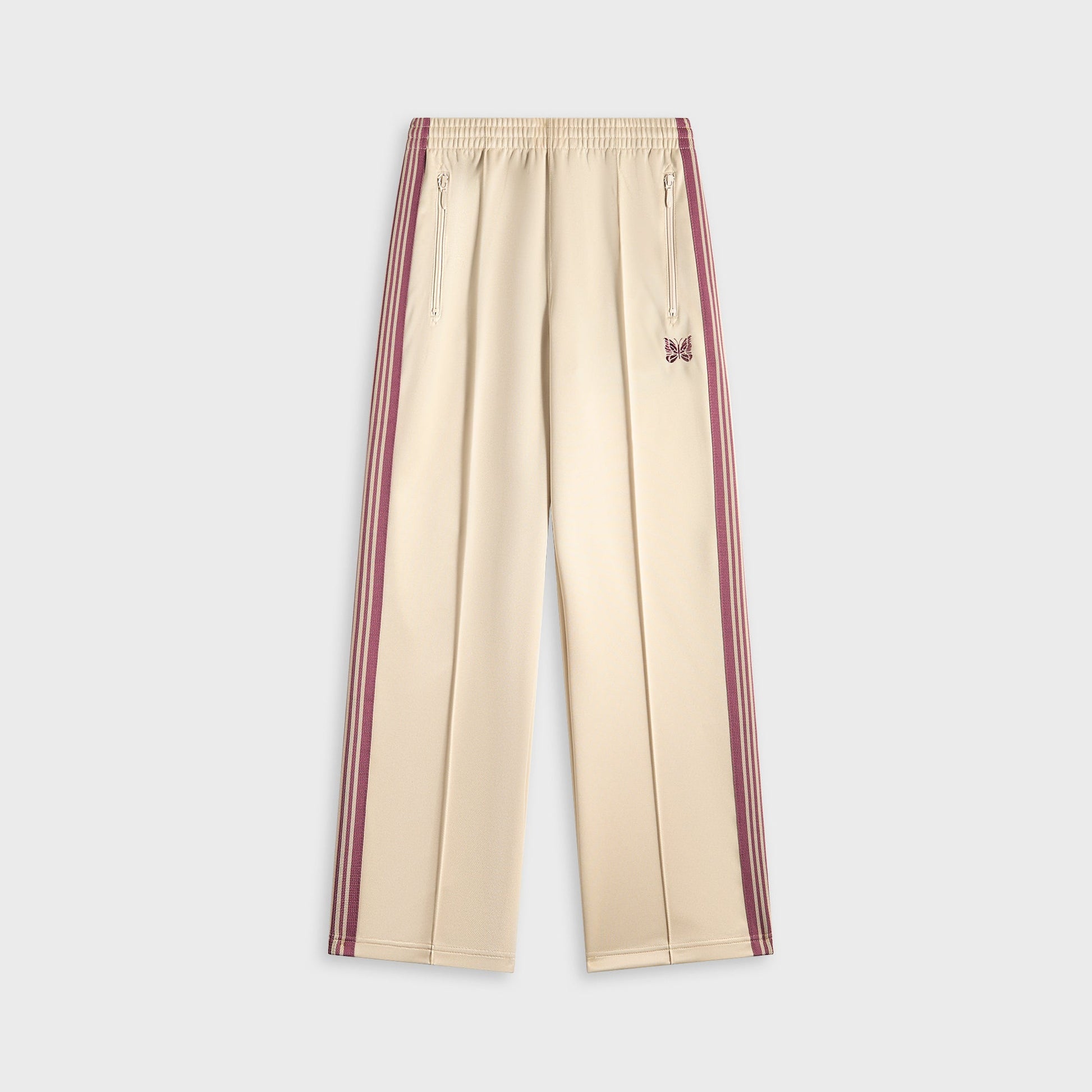 Men Kith Needles Track Pant Poly Smooth - Ivory