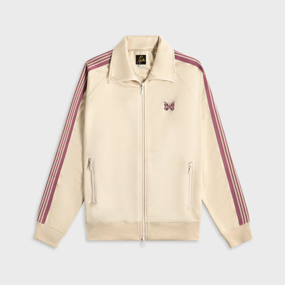 Men Kith Needles Track Jacket Poly Smooth - Ivory