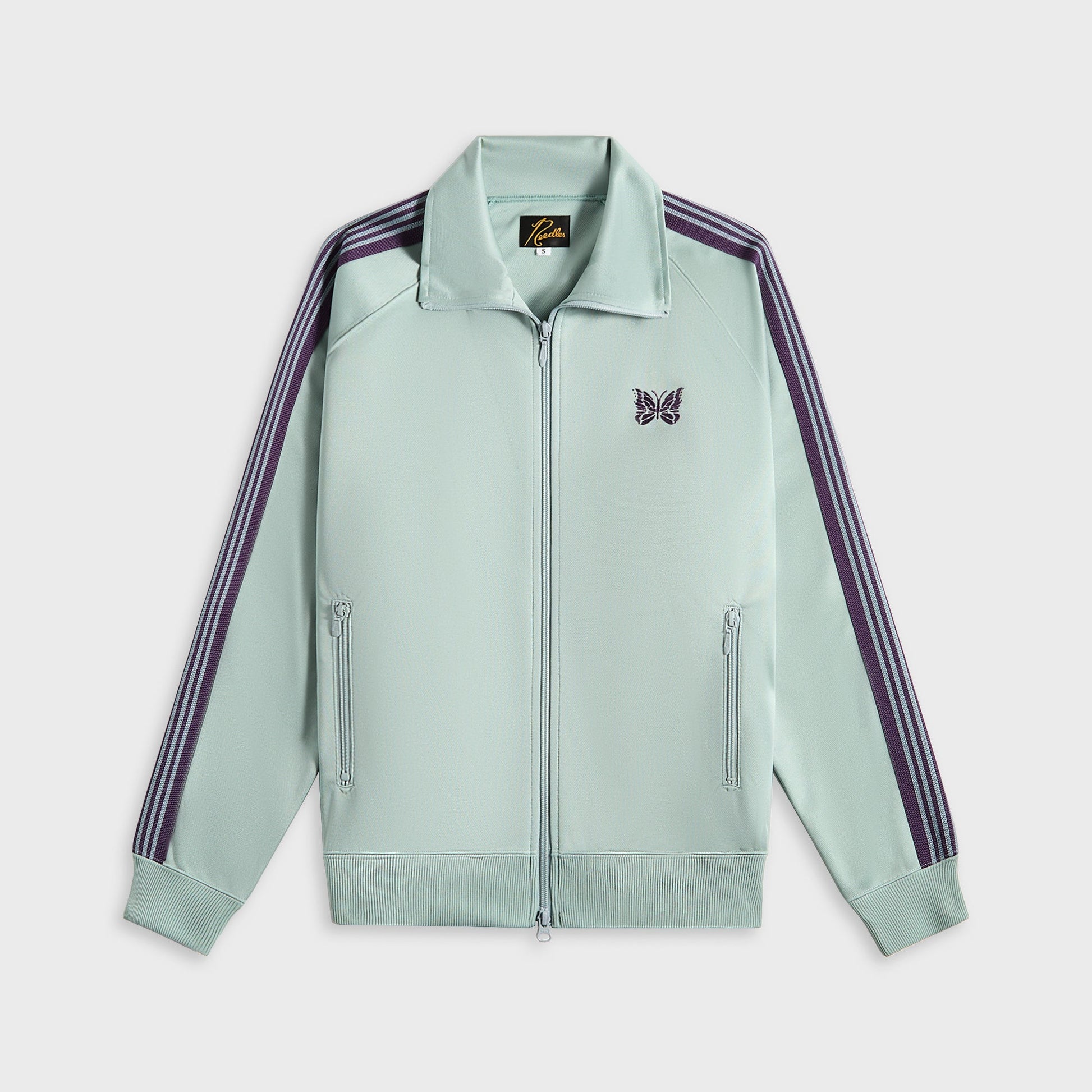 Men Kith Needles Track Jacket Poly Smooth - Sax