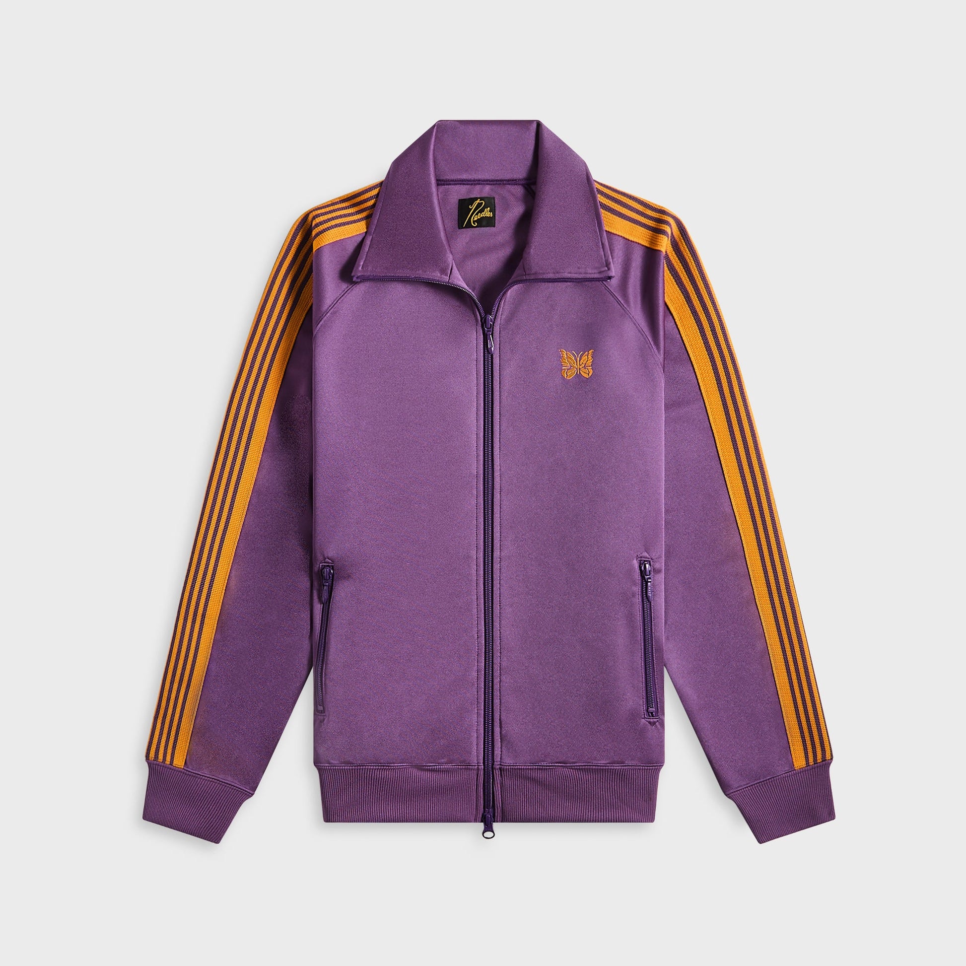 Men Kith Needles Track Jacket Poly Smooth - Purple