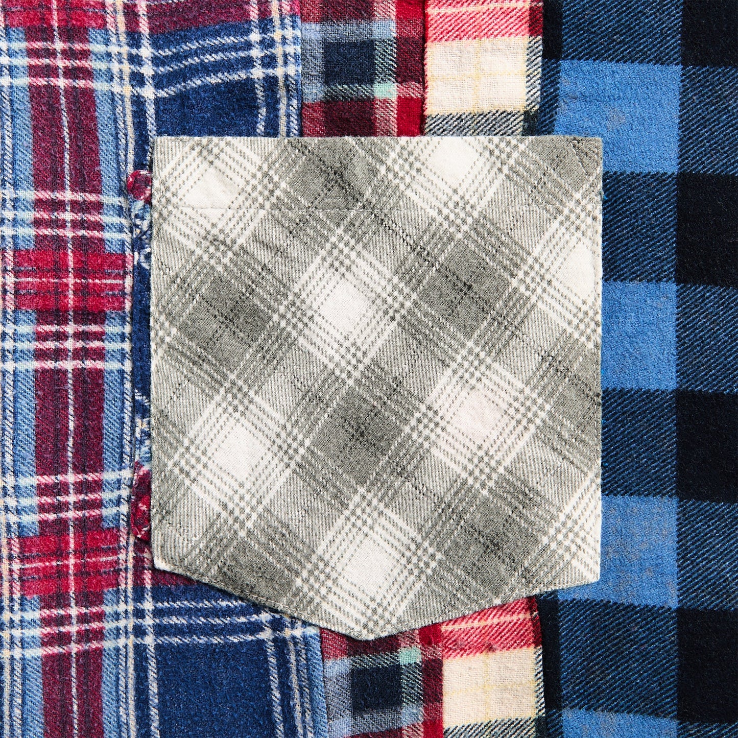 Men Kith Needles Flannel Shirt 7 Cuts Shirt - Assorted
