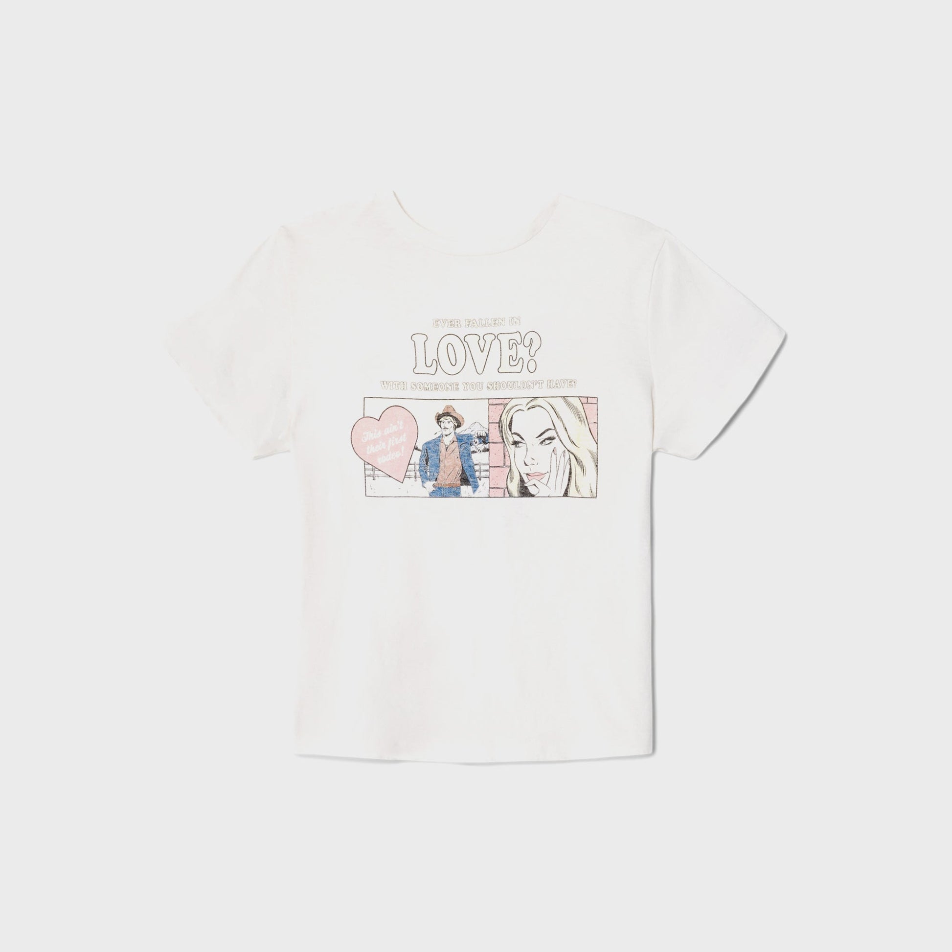 Women Kith ReDone Classic Tee Love - Vintage White