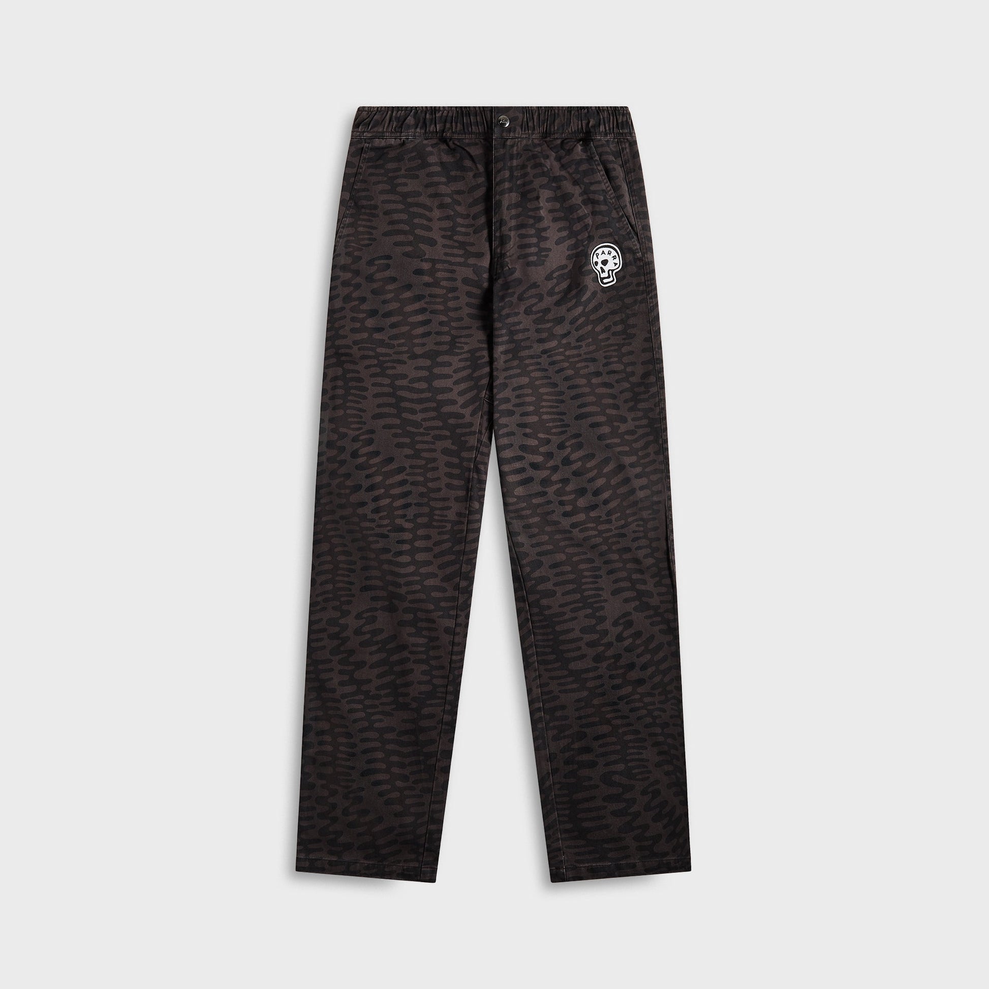 Men Kith by Parra Stitched Skull Pants - Washed Grey