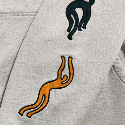 Men Kith by Parra La Chambre Nuit Hooded Sweatshirt - Heather Grey