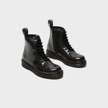 Kids Kith Dr. Martens Junior 1460 Ankle Boot - Black Glitter