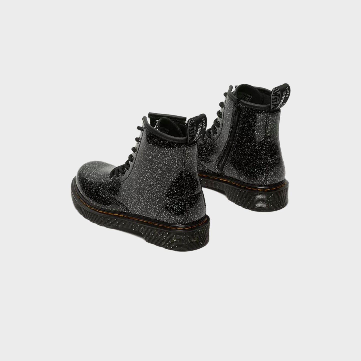 Kids Kith Dr. Martens Junior 1460 Ankle Boot - Black Glitter