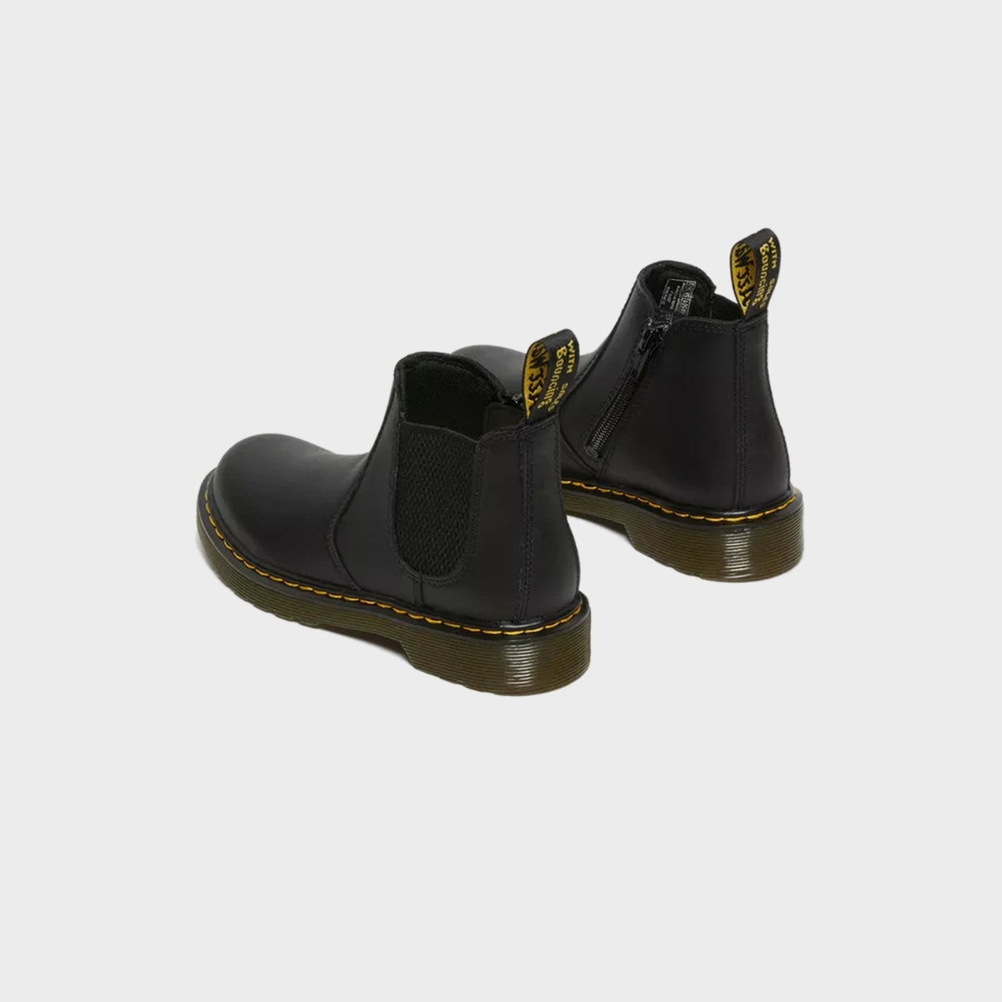 Kids Kith Dr. Martens PS Softy T Chelsea Leather 2976 Boots - Black
