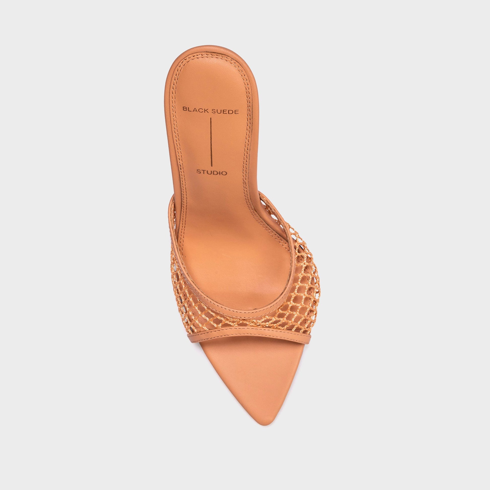 Women Kith Black Suede Studio Else 100 Woven Mesh - Toast