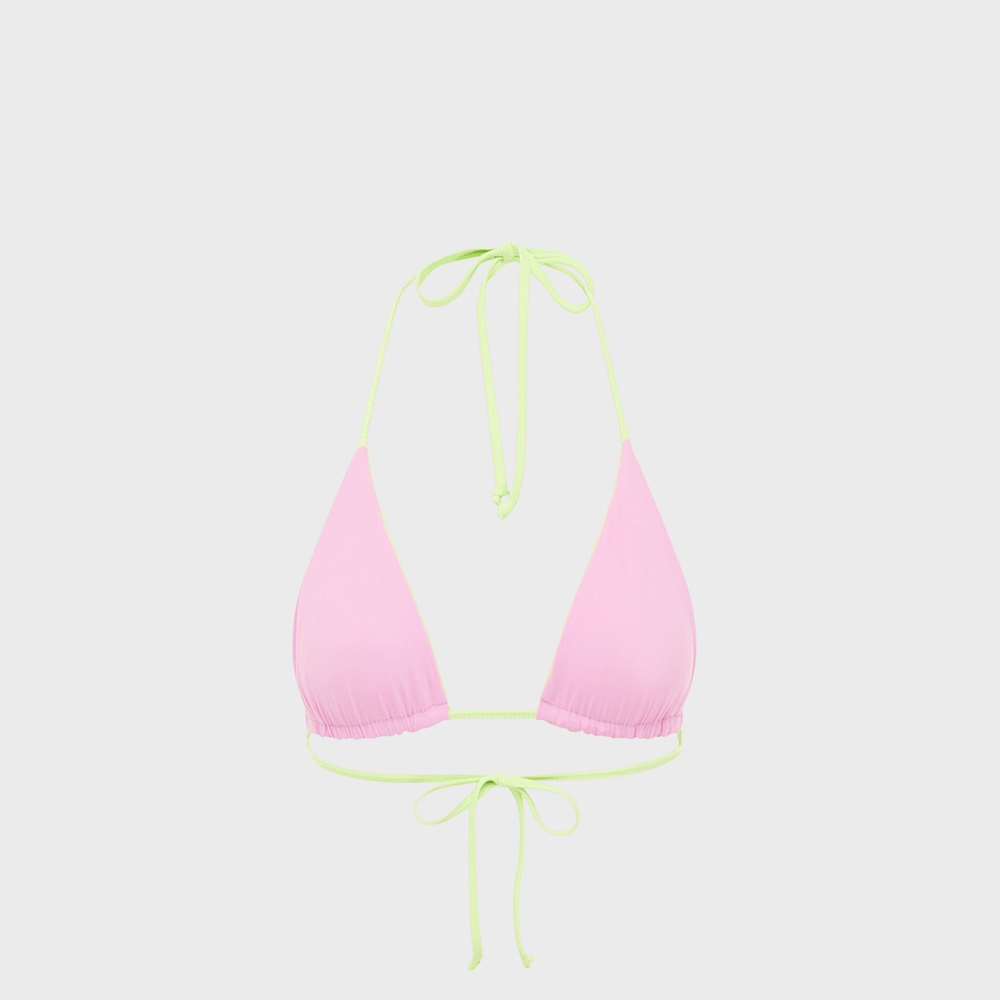 Women Kith Bond Eye Isla Triangle Top - Lime / Orchid Bare