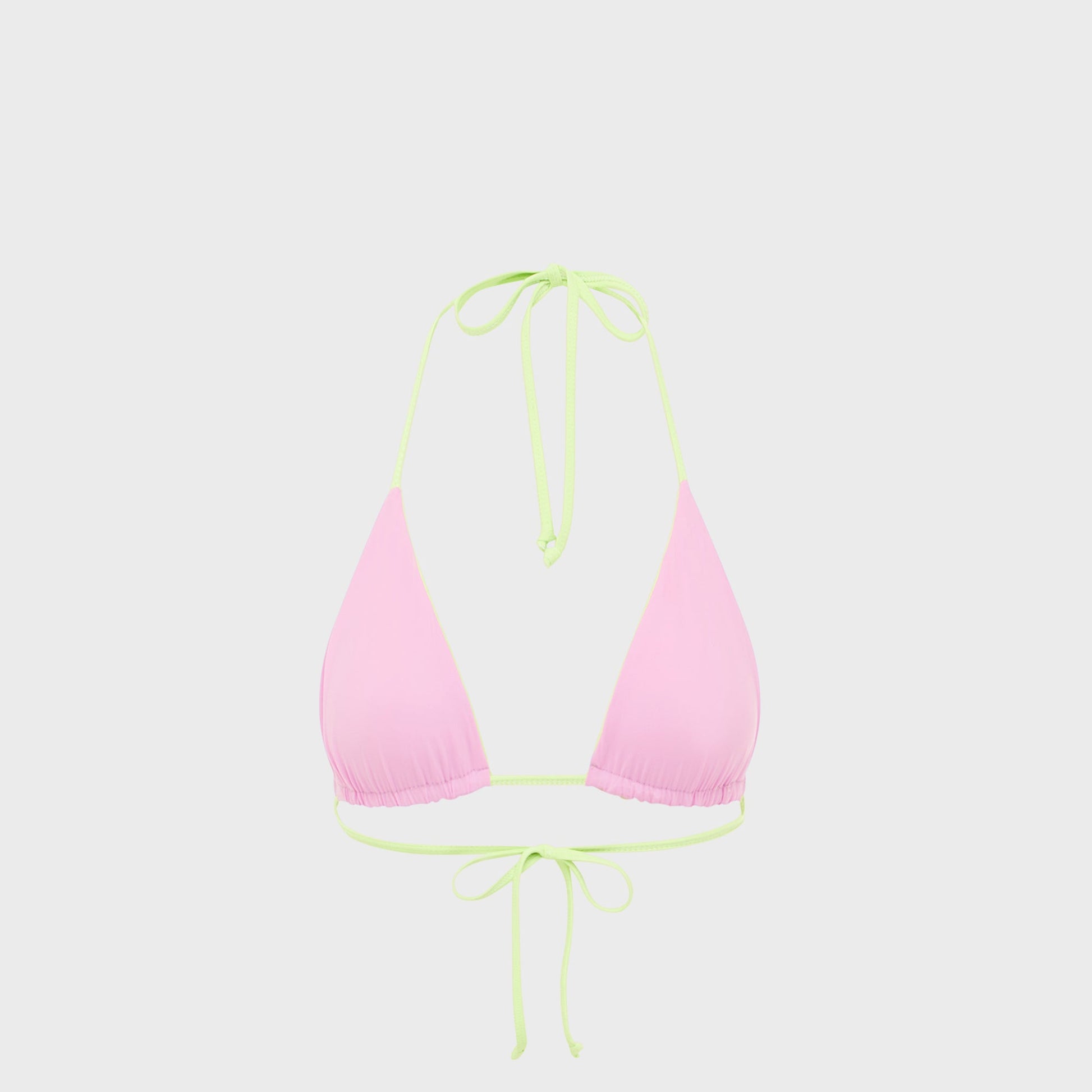 Women Kith Bond Eye Isla Triangle Top - Lime / Orchid Bare