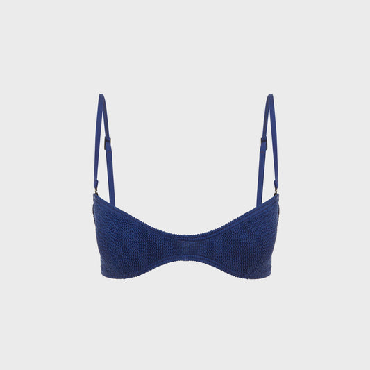 Women Kith Bond Eye Layla Crop Bikini Top - Midnight Shimmer
