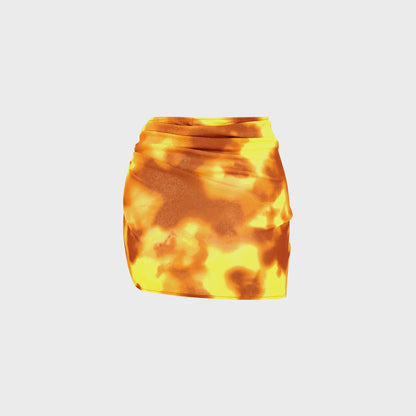 Women Kith It's Now Cool The Mesh Sarong - Ablaze