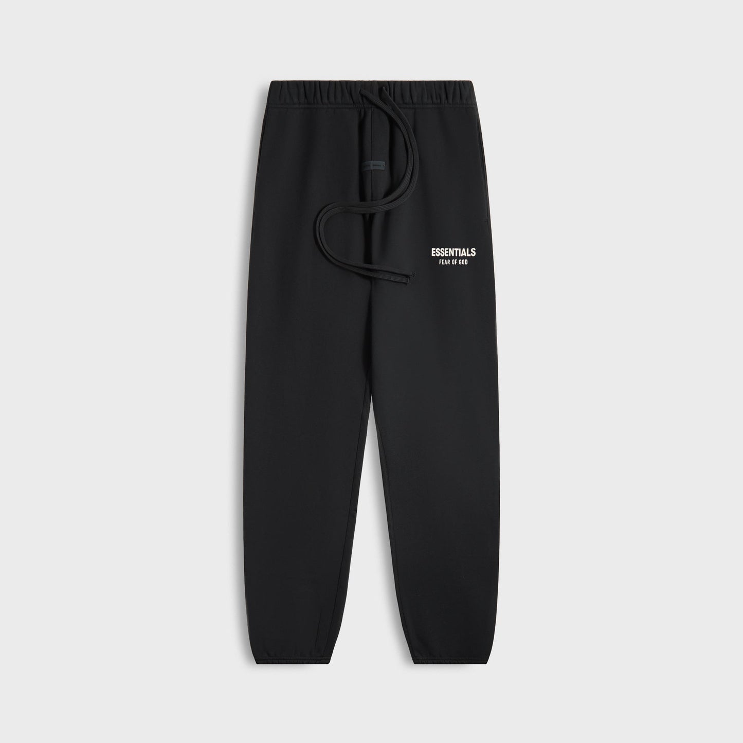 Men Kith Essentials Classic Fit Fleece Sweatpant - Jet Black