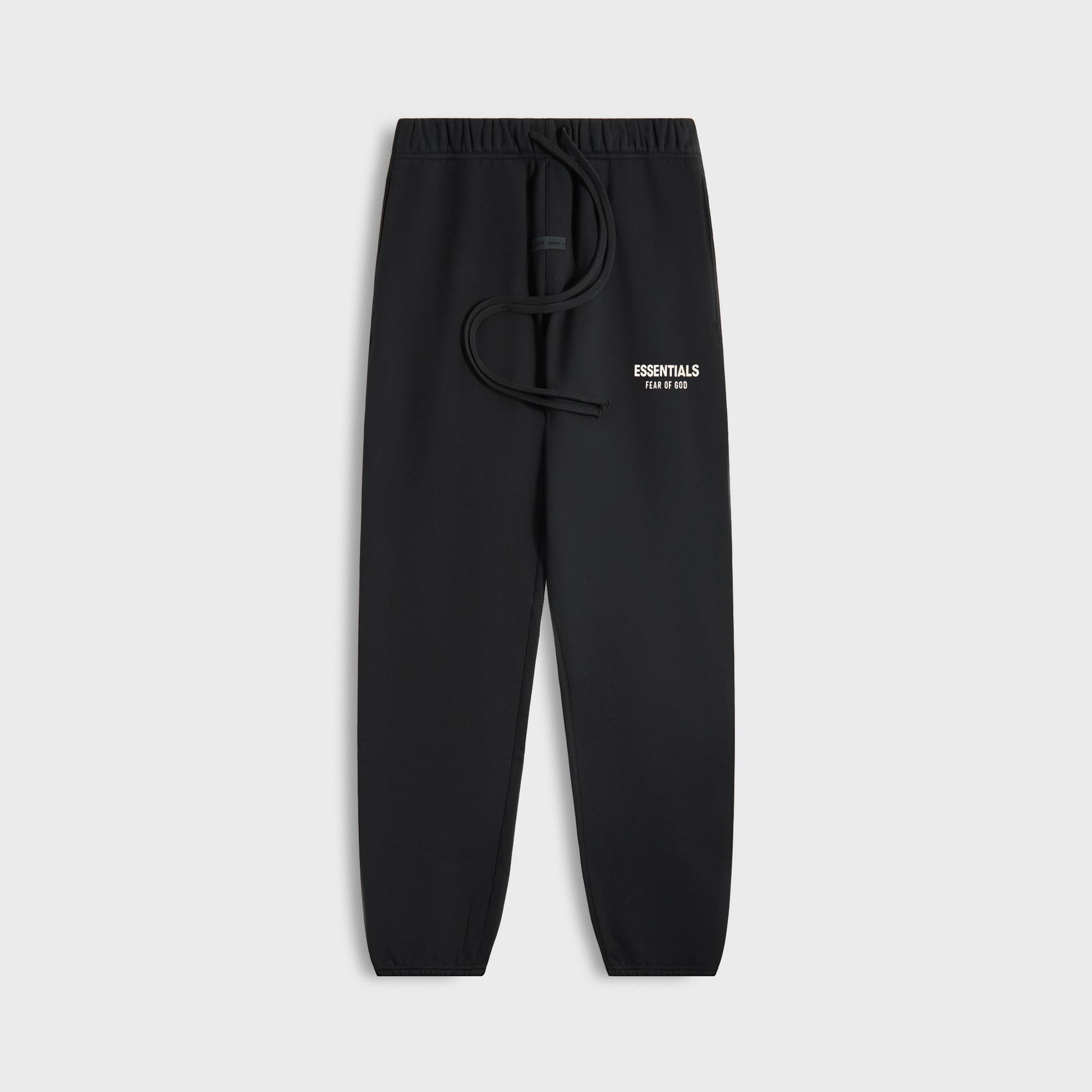 Men Kith Essentials Classic Fit Fleece Sweatpant - Jet Black