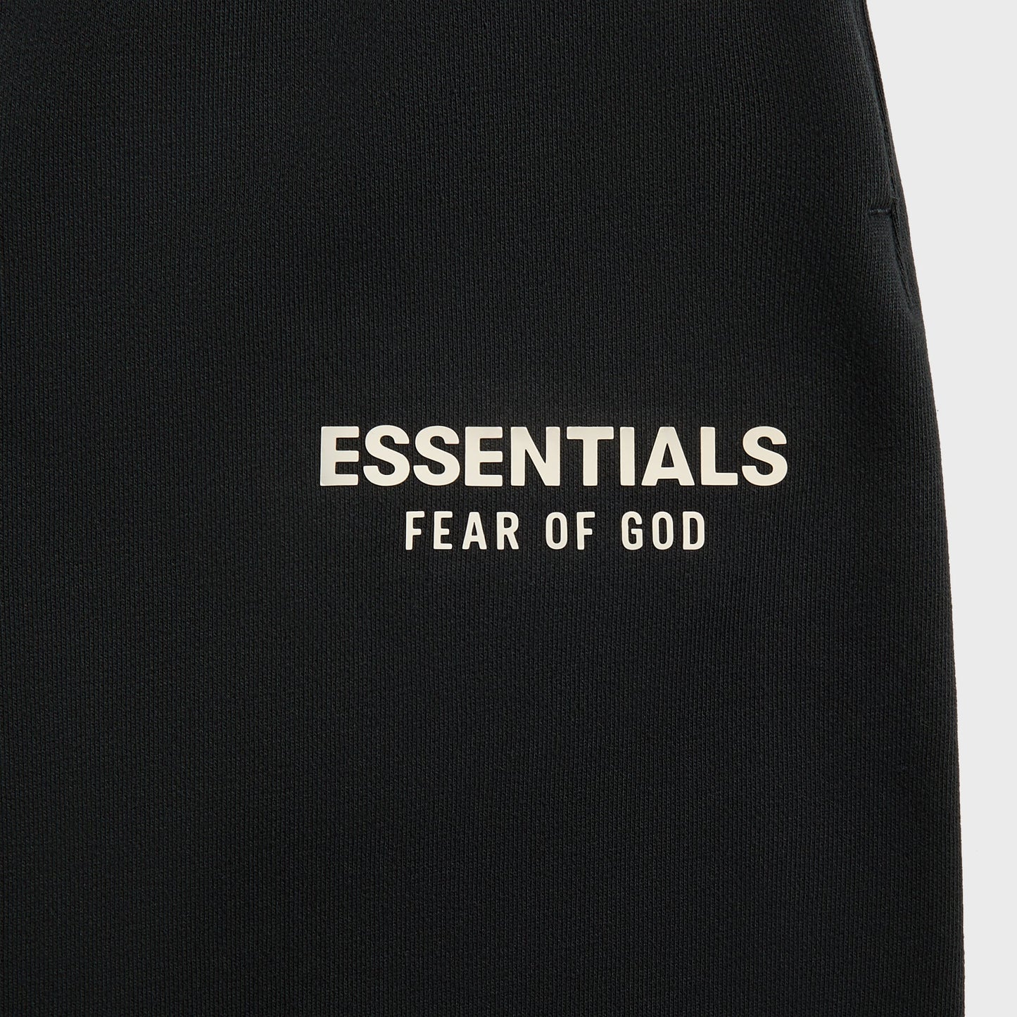 Men Kith Essentials Classic Fit Fleece Sweatpant - Jet Black
