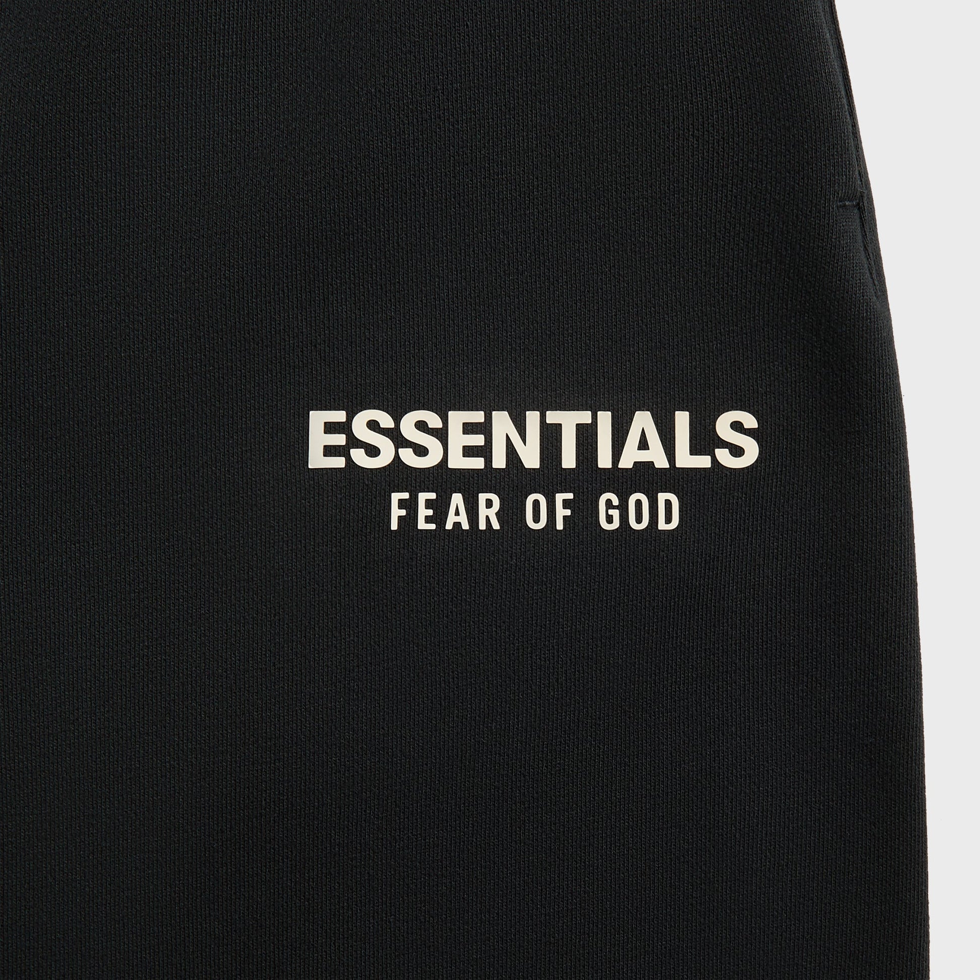 Men Kith Essentials Classic Fit Fleece Sweatpant - Jet Black