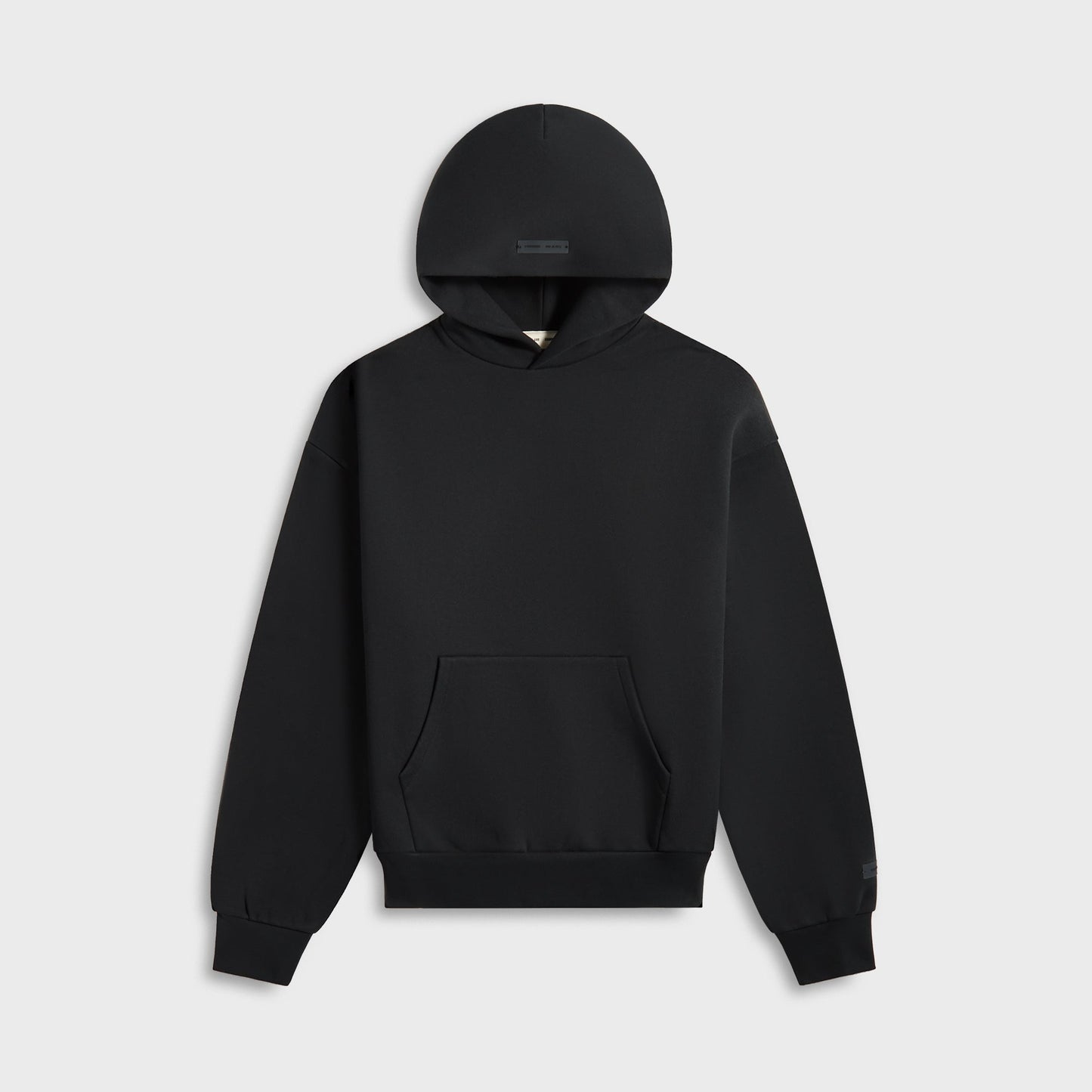 Men Kith Essentials Classic Fit Fleece Hoodie - Jet Black