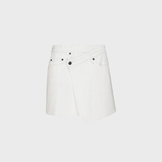 Women Kith Ksubi Rap Skirt Curve - Ecru