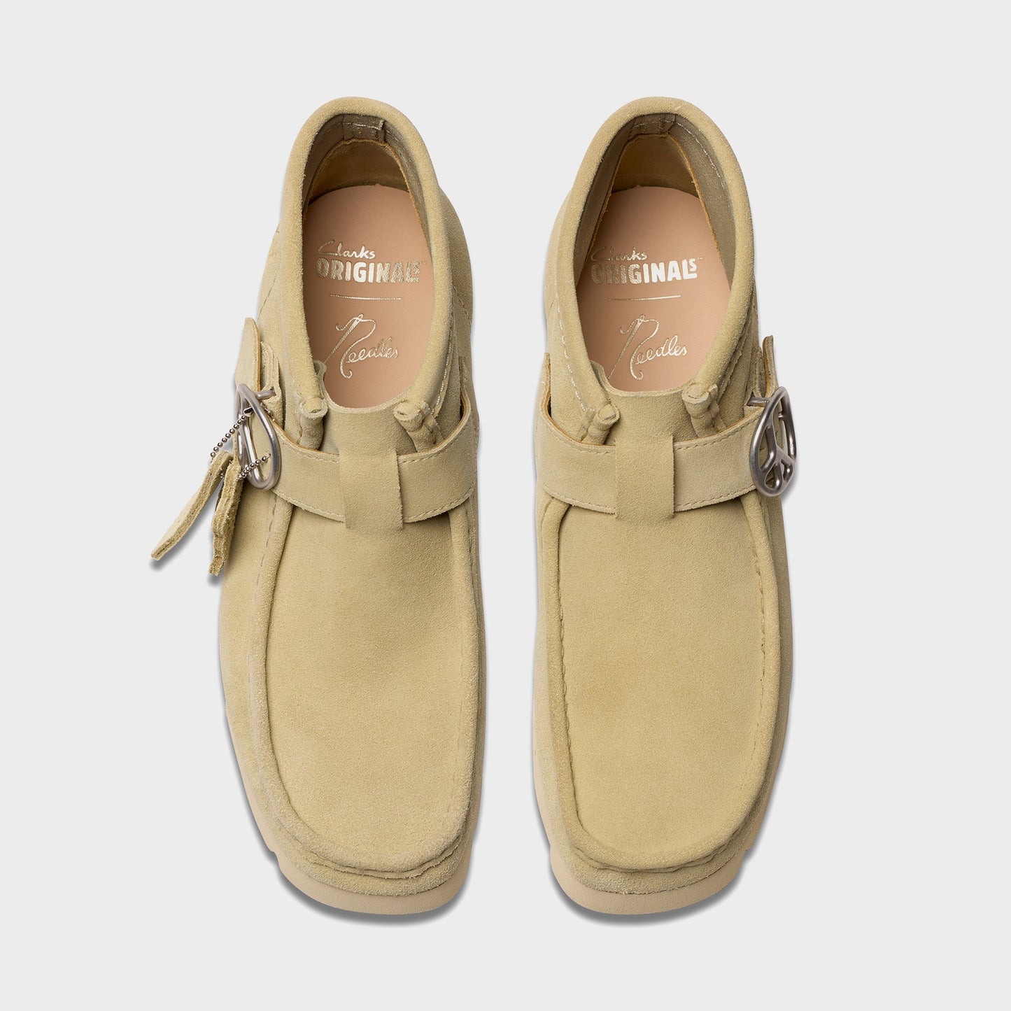 Men Kith Clarks x Needles Walla Strap Boot - Maple Suede